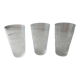 Set of 3 fine glasses, cut crystal, from Baccarat / Saint Louis