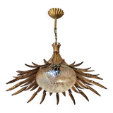 Vintage wheat ear pendant light from the 1970s