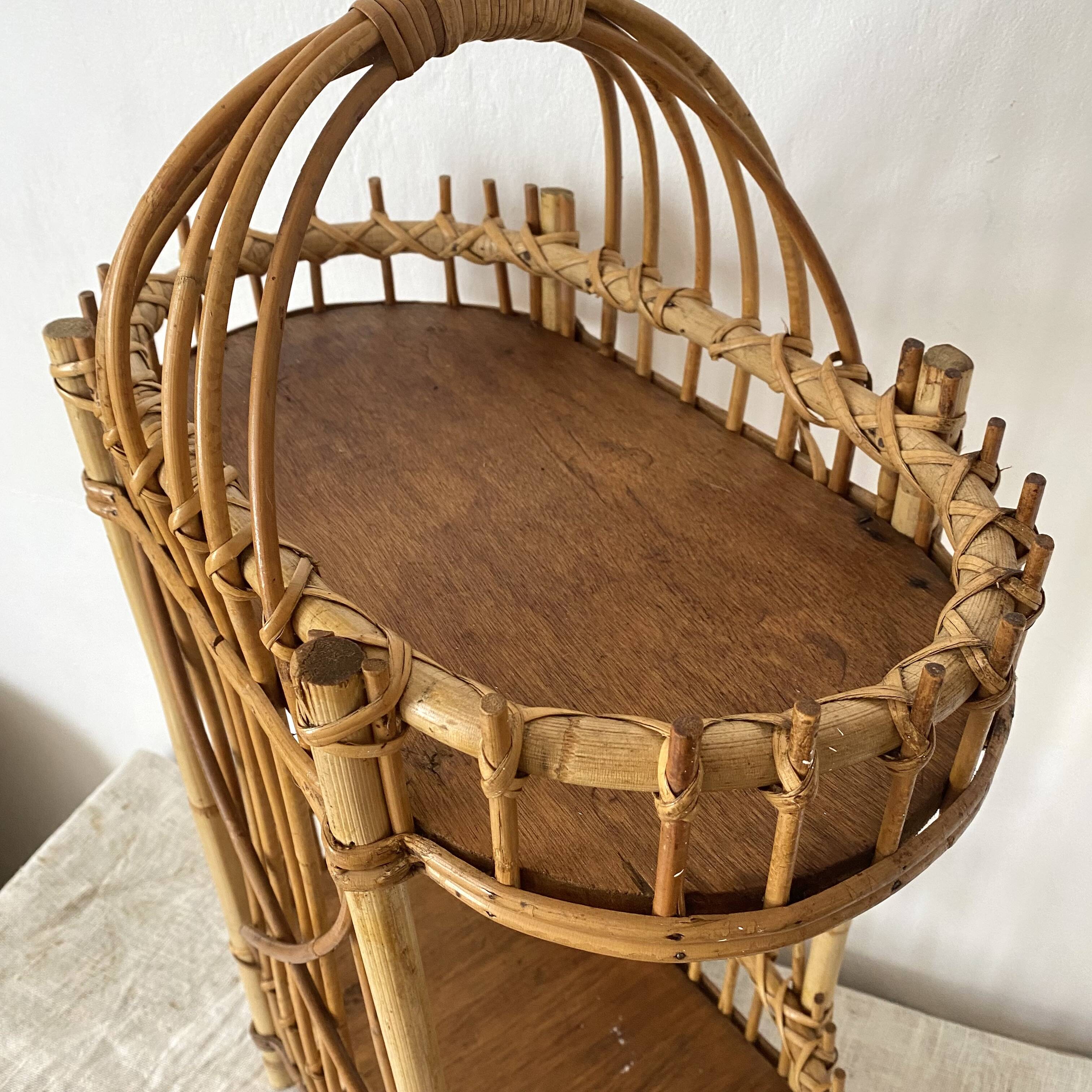 Rattan mini bar from the 60s-70s.