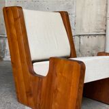 Brutalist armchair