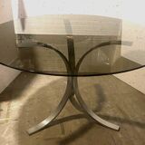 Table from the 40s with chrome base 20th century