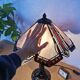 Tiffany style lamp, stained glass, art nouveau