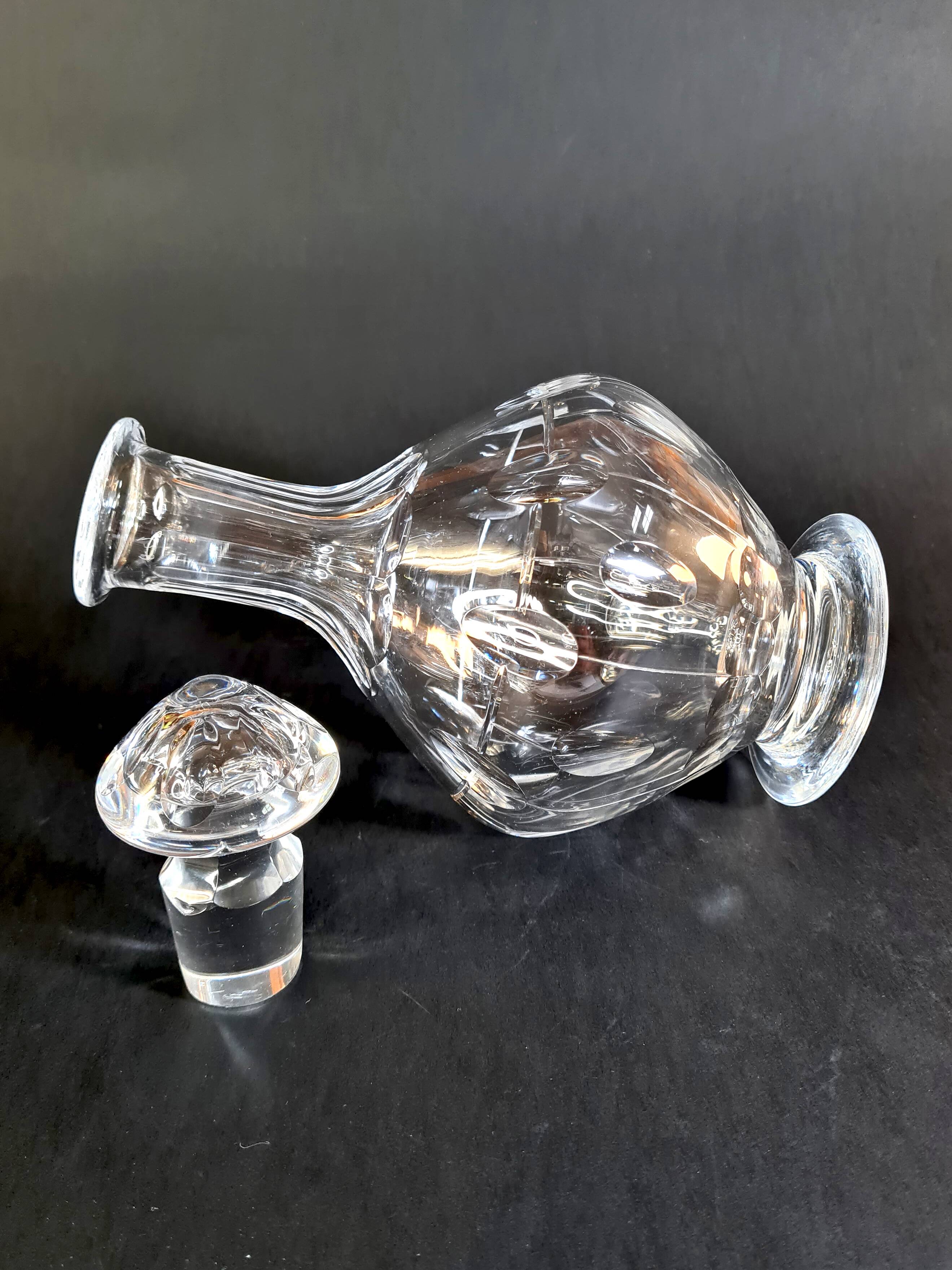 Cut Crystal Decanter – Val Saint Lambert "Nestor" Style
