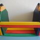 Pierre Sala vintage deco pencil bookends 80s bookends shelf