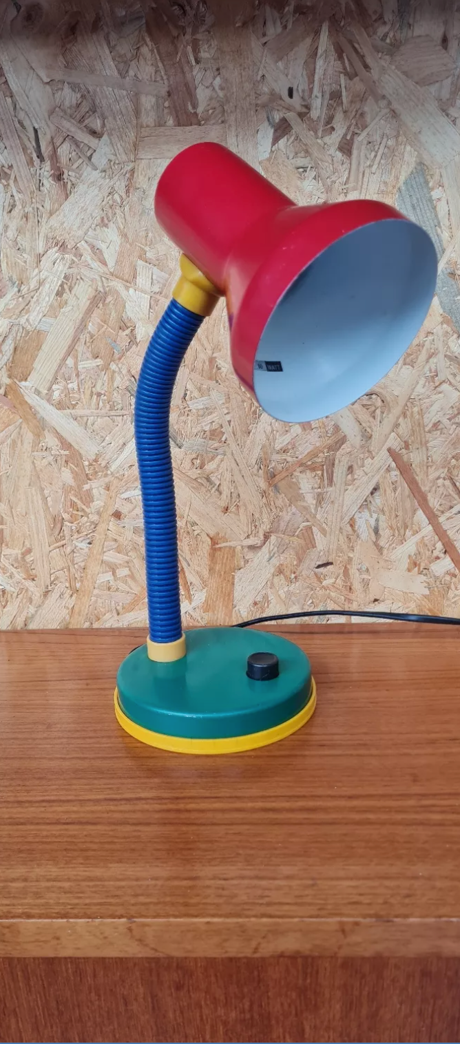 Table lamp primary color 1980