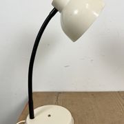 Beige industrial gooseneck table lamp, 1960s
