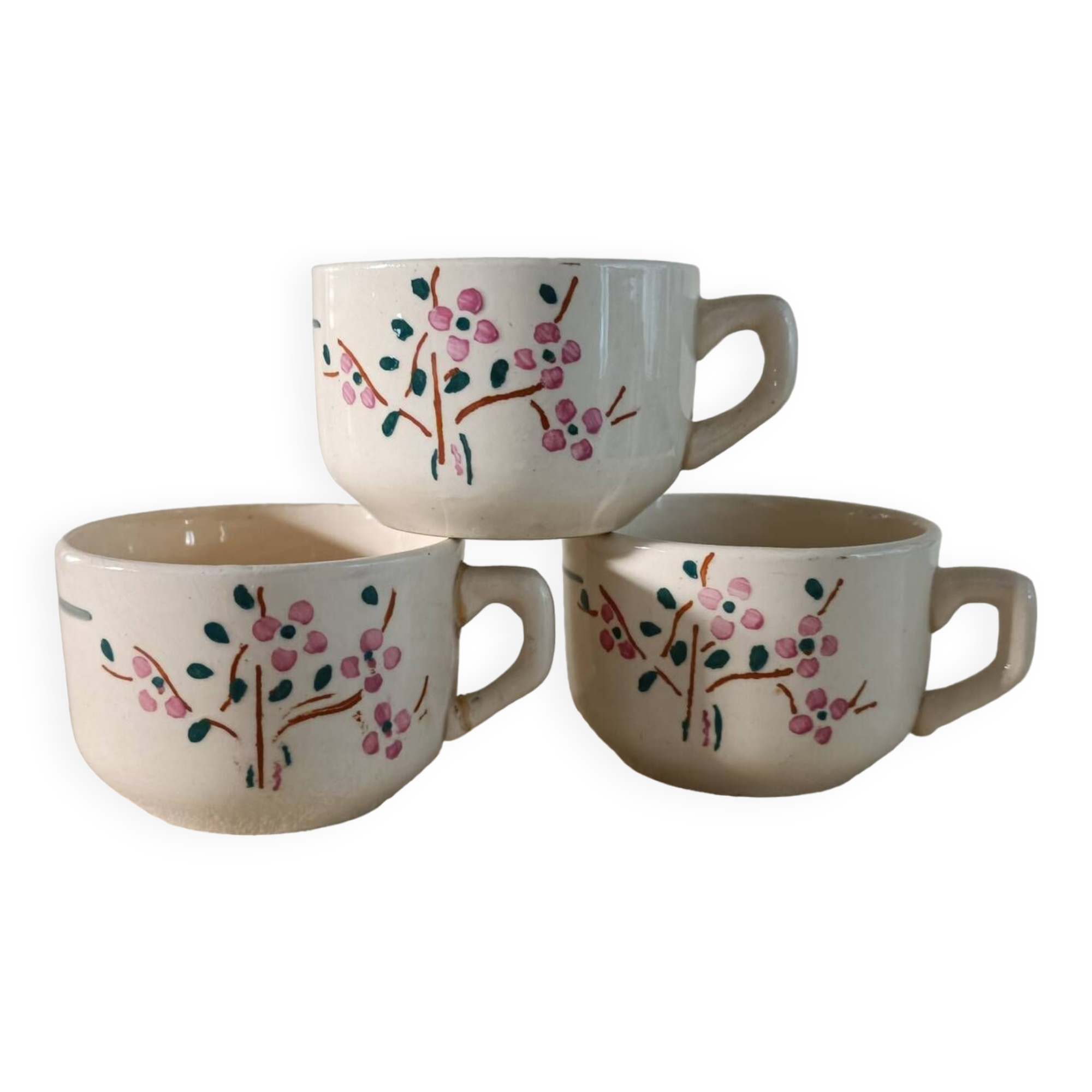 3 cups of Lunéville iron earth