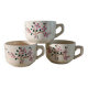 3 tasses terre de fer Lunéville