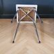 Tabouret vintage en skaï et chrome