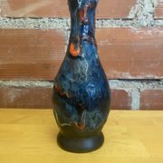 Vintage polychrome ceramic soliflore vase in the old style vallauris