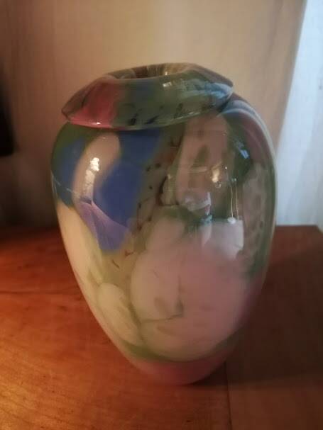 Multicoloured vase