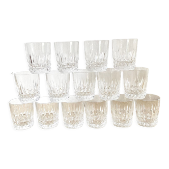 Crystal whisky glasses x15