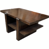 Table basse en acajou massif