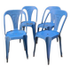 4 industrial chairs from the 50s, Multipl's brand, by Joseph Mathieu