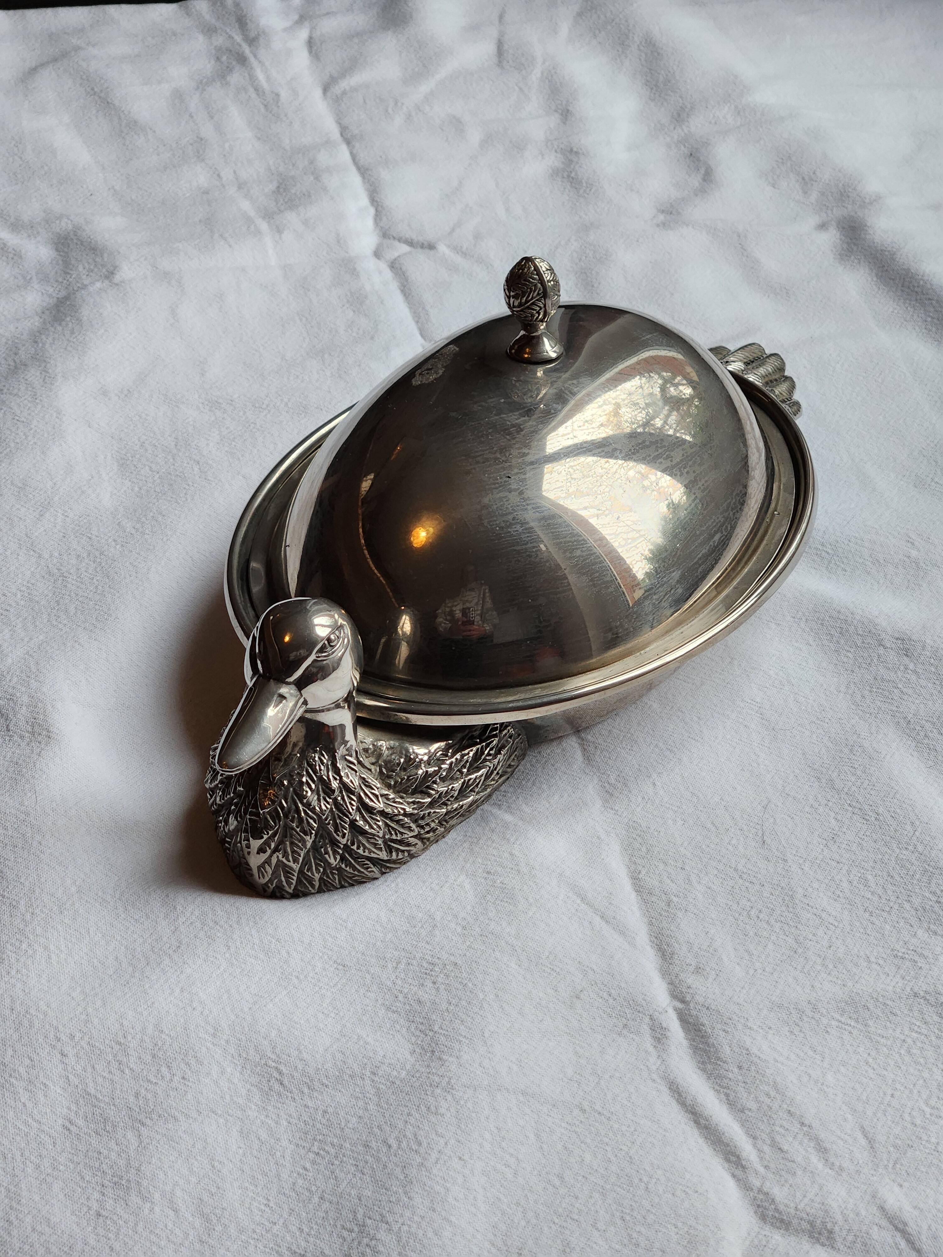 Vintage flat display for duck foie gras