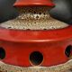 Vintage suspension in glazed ceramic fat lava, space age, West Germany 19