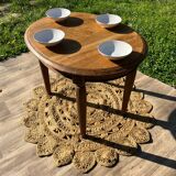 Art Deco oval oak table