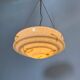 Art deco glass hanging lamp, 1950s