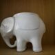 White elephant pot cover