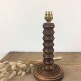 Solid wood lamp foot "zigzag" 40s-50s