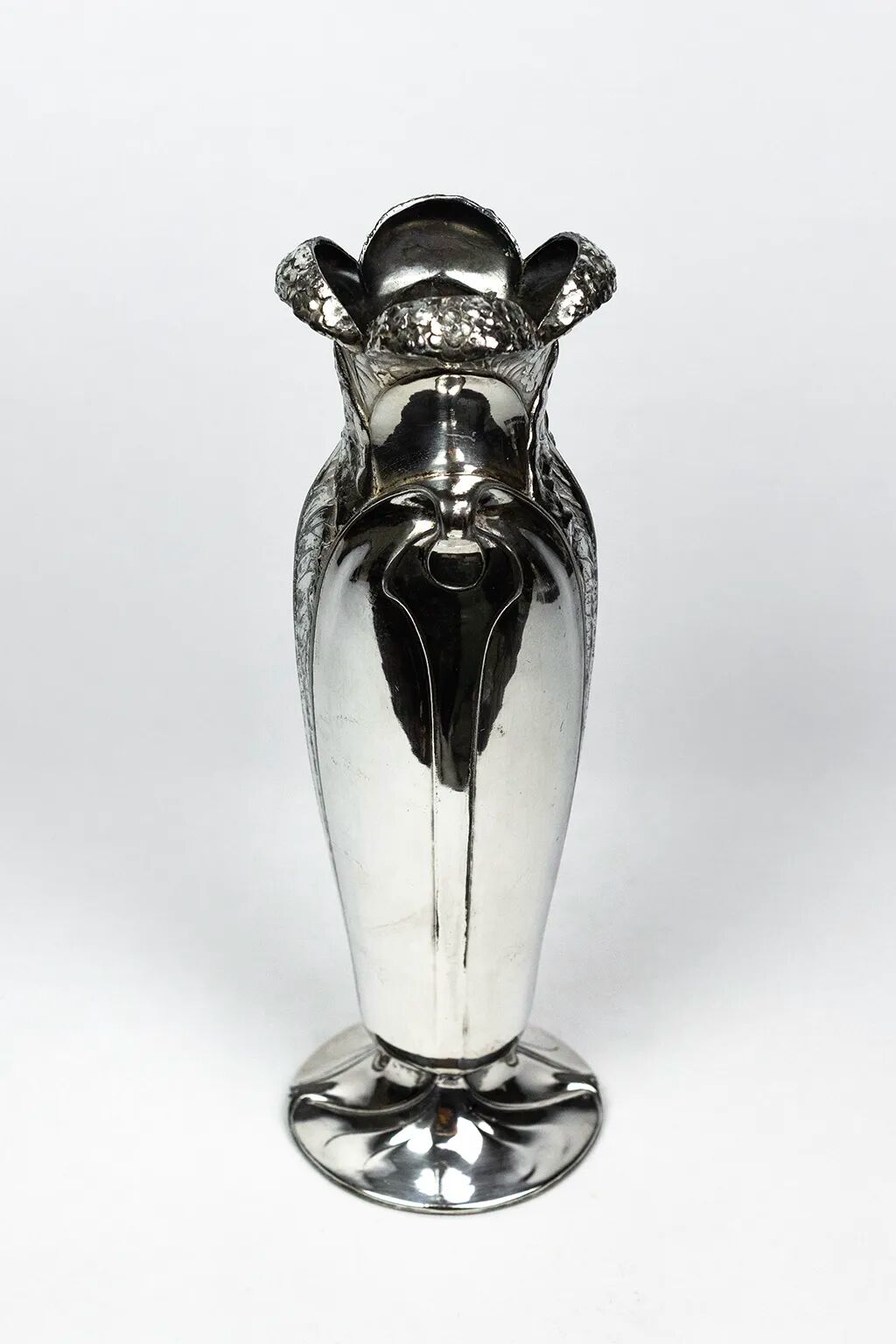 Ombelle vase in silver-plated metal — Art Nouveau Gallia, Christofle, 1904