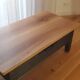 Coffee table living room solid fruit wood black antique legs
