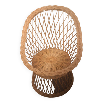 Wicker armchair