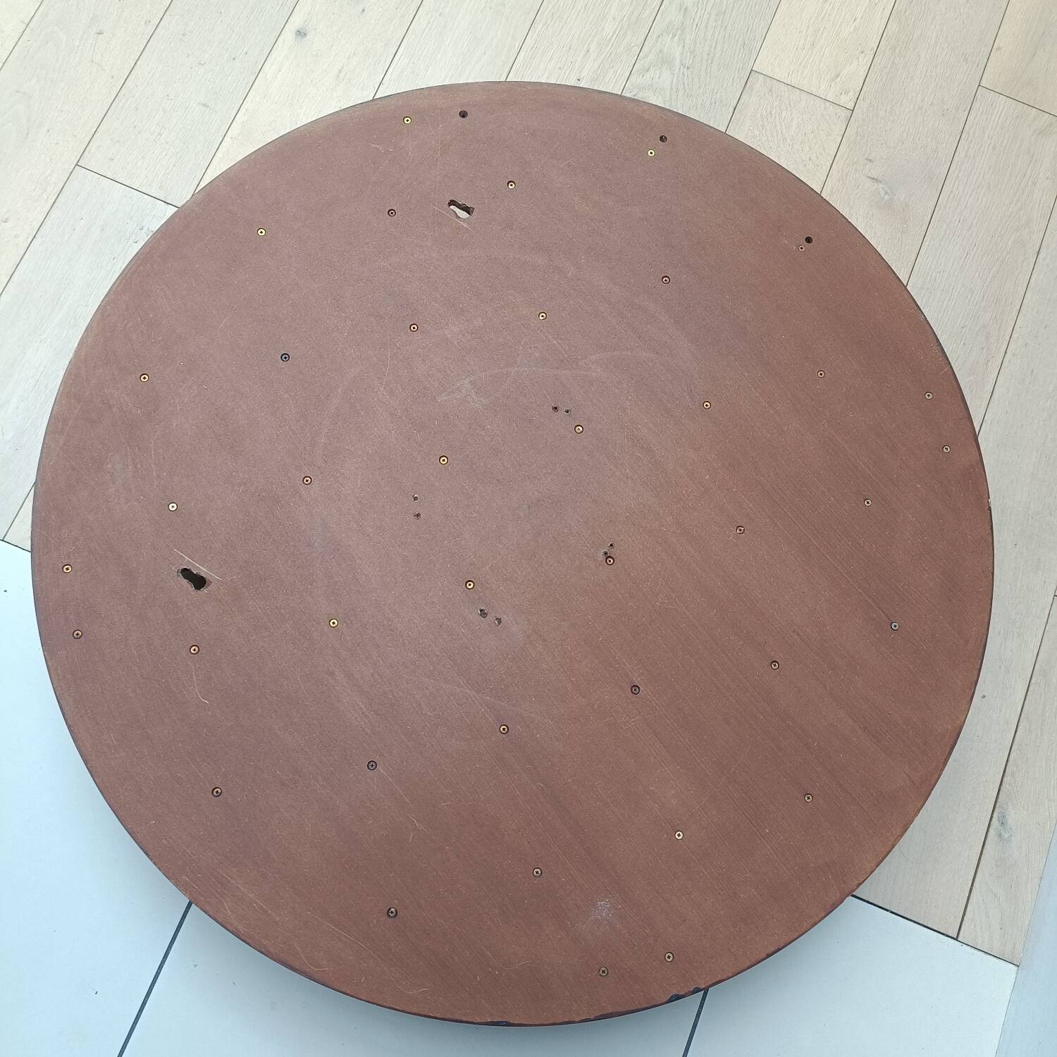 Vintage half-moon shelf