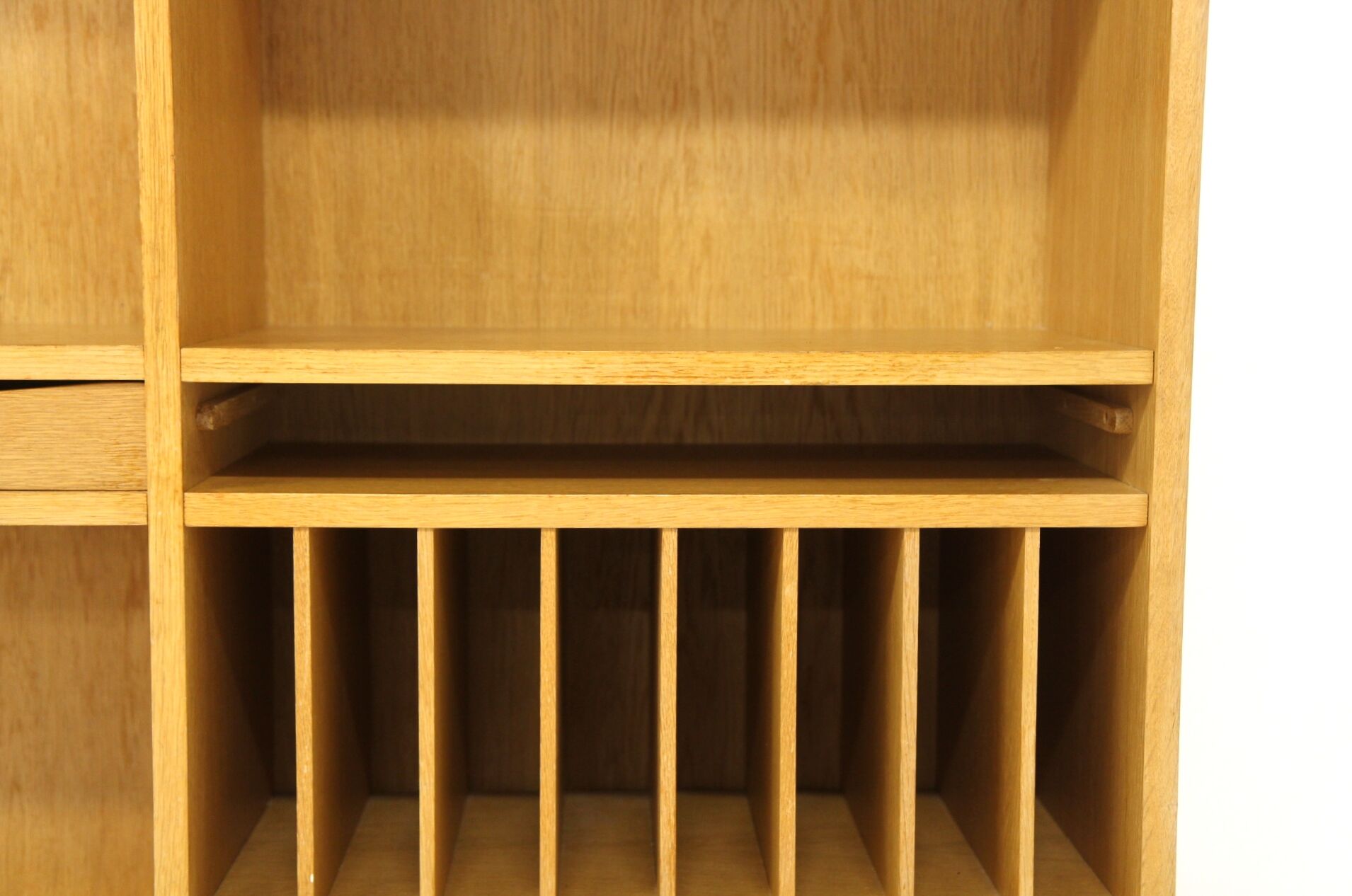 Oak library, Marian Grabinski, Möbel-Ikea, sweden, 1960