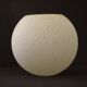 French vintage white Clichy glass ball-shaped replacement shade for lamps.