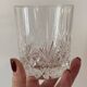Set de 4 verres à Whisky en verre taillé 1970