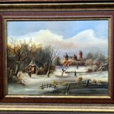 Landscape "Winter skating".