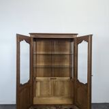 Louis XV style display cabinet in cherry wood
