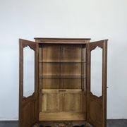 Louis XV style display cabinet in cherry wood