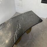 Addor 60s sculptural marble and brass coffee table