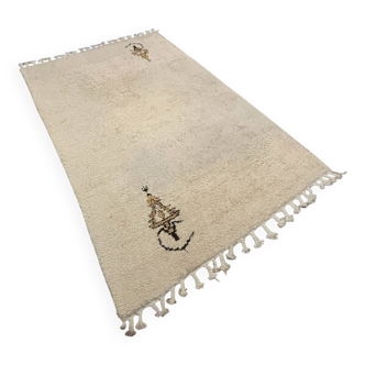 Grand tapis berbère Maroc 1970 vintage
