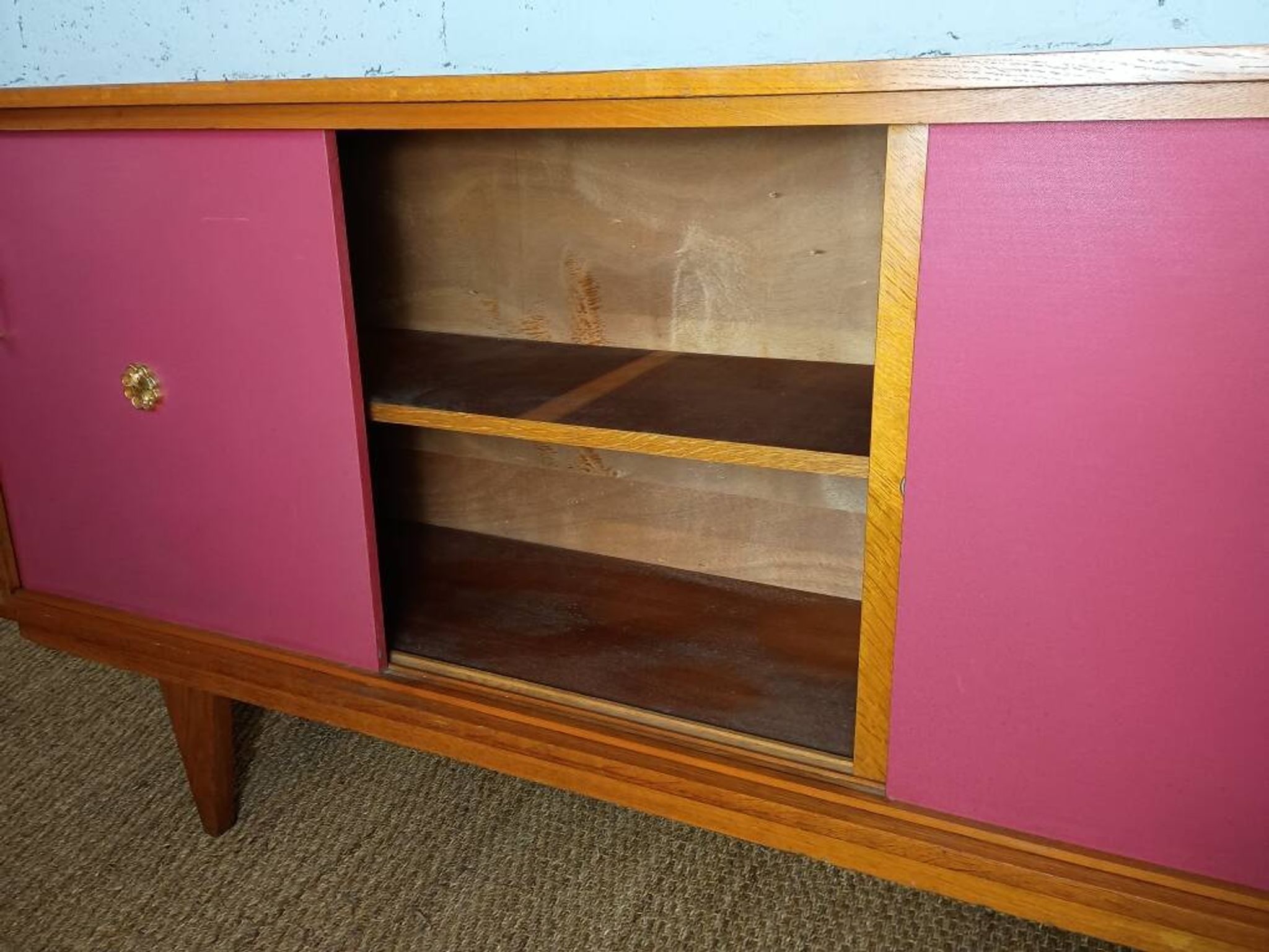 1950s enfilade with three sliding doors