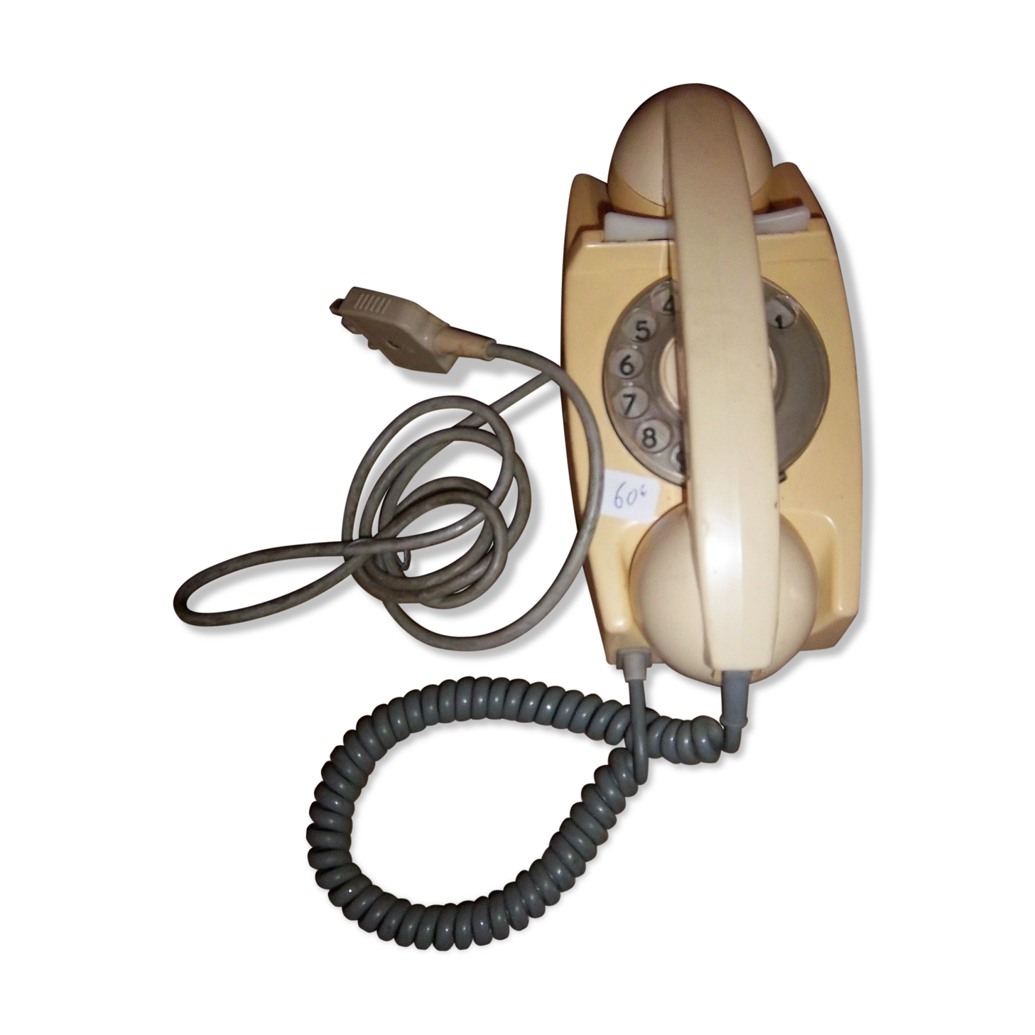 White English 1960/65 bakelite telephone