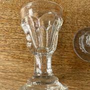 Paire de verres à liqueur dit « trompe couillon », 1900