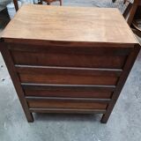 Old small vintage chest of drawers four drawers oak