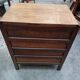 Commode vintage quatre tiroirs chêne