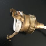 Umbrella opaline, brass and braided cable 2m