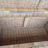 70s wicker malle