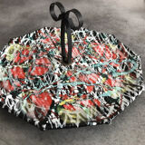 Plateau en céramique peinte décor