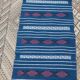 Carpet corridor blue and white handmade Berber style