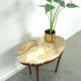 Vieille table avec marmeren blad