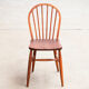 Série de 4 chaises scandinaves à dossier baton 1960