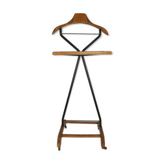 Valét servant muding, 60s, vintage, wood and metal painted black
