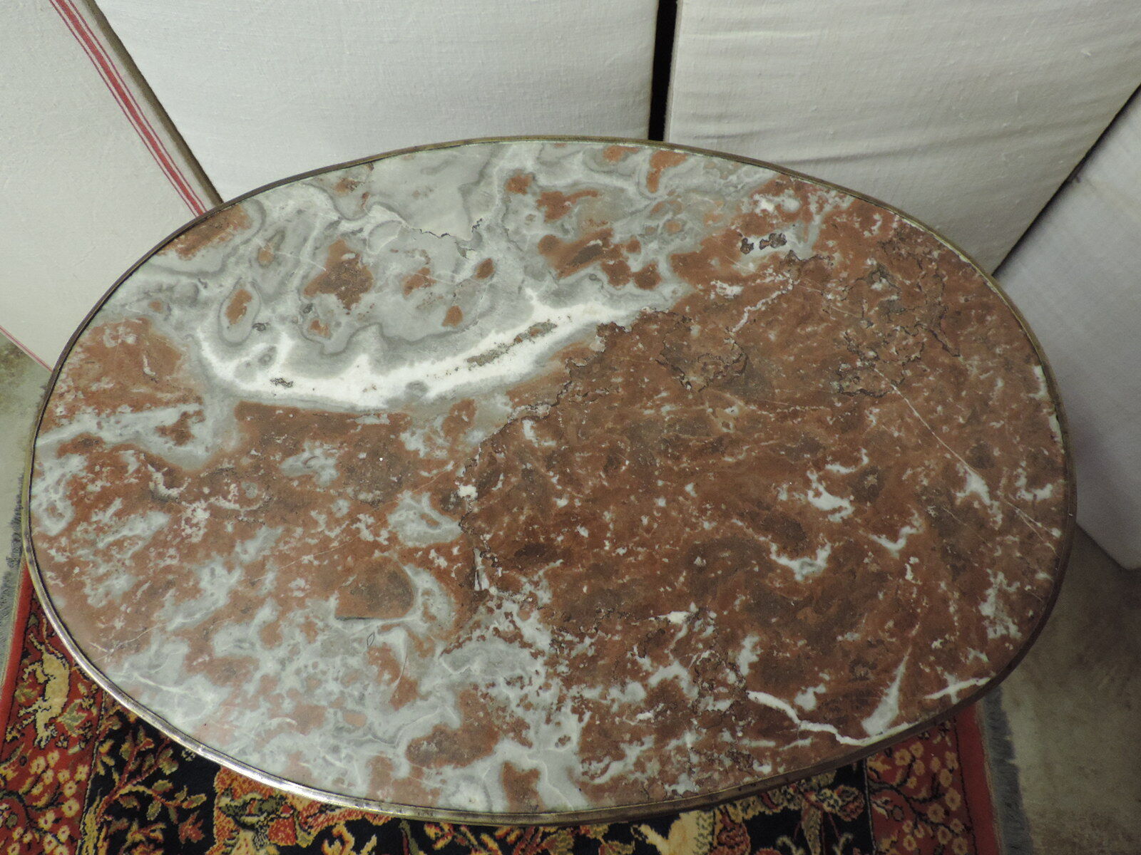 Louis XVI style harness marble top