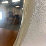 Vintage space age round wall mirror